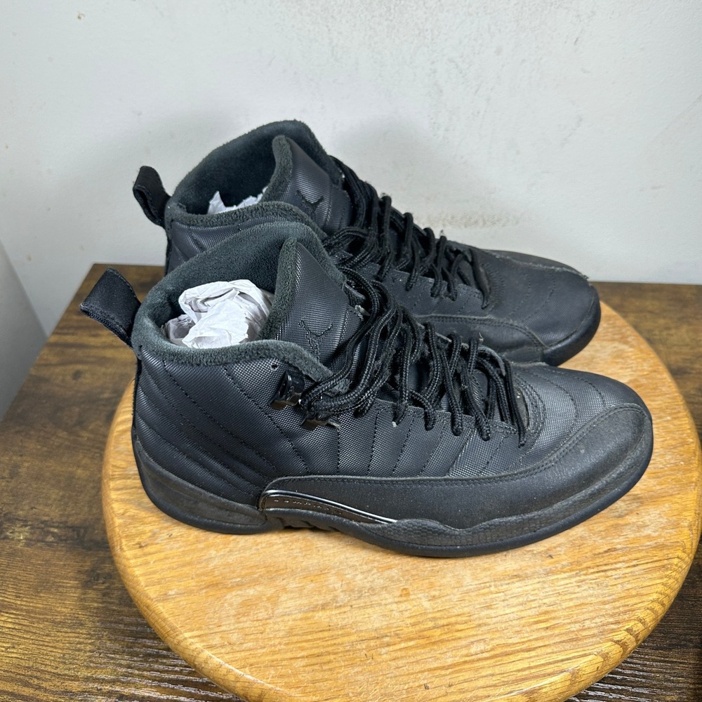 Air Jordan 12 Retro Winter Triple Black BQ6851-001 Mens Sneakers Shoes Size 8